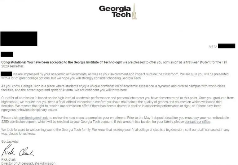 Georgia Tech Decision Letters Ivyhub 5085