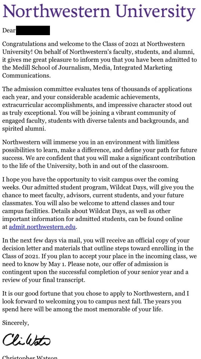 Northwestern Decision Letters IvyHub